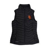 USC Trojans Women's Columbia Black SC Interlock Powder Lite Vest